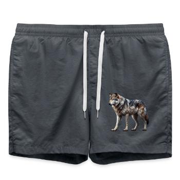 Wolf - Badeshorts - Anthrazit - Vorne - AI Model Male 185 light (185cm)