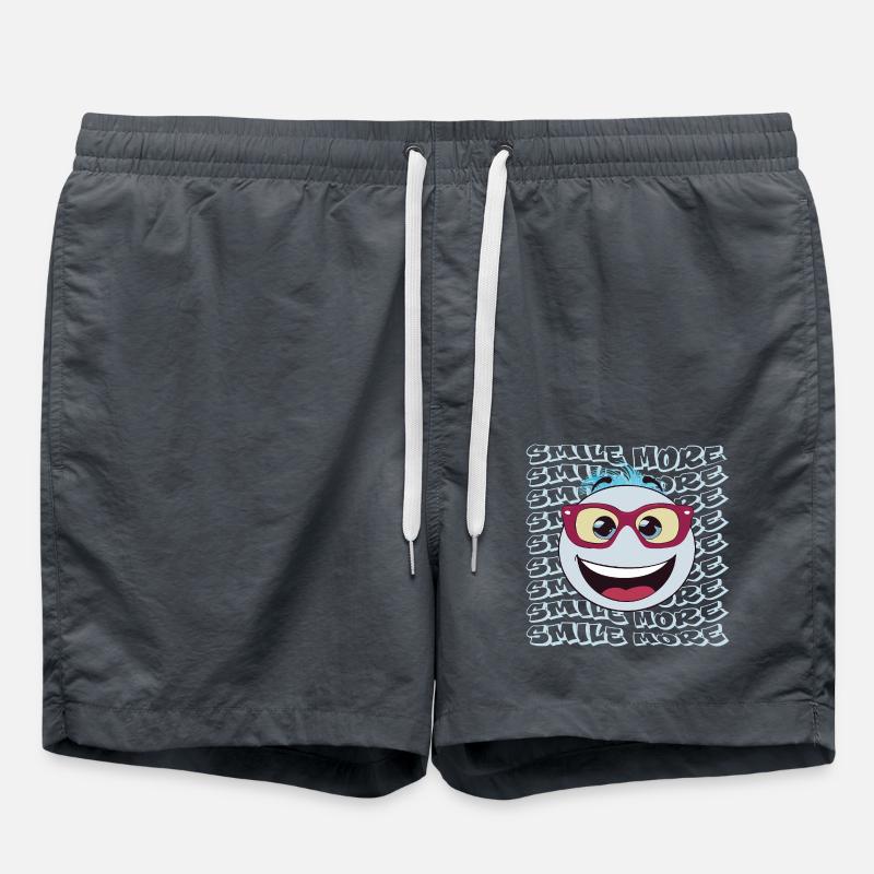 SMILE PLUS Smiley - Short de bain - charbon