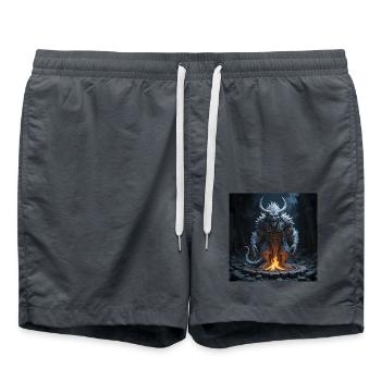 Grusarius - Badeshorts - Anthrazit - Vorne - AI Model Male 185 light (185cm)