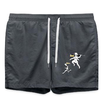 Großer Krieger kleiner Krieger - Badeshorts - Anthrazit - Vorne - AI Model Male 185 light (185cm)