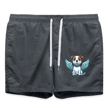 Mignon American Staffordshire Terrier Angel dans Comi - Short de bain - charbon - Devant - AI Model Male 185 light (185cm)