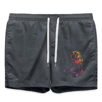 BULLDOG ANGLAIS - SKATEBOARD BULLDOG ANGLAIS - Short de bain - charbon - Devant - AI Model Male 185 light (185cm)