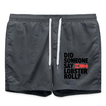 La nourriture rencontre le style - Short de bain - charbon - Devant - AI Model Male 185 light (185cm)