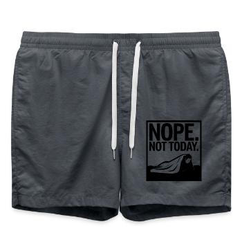 Nope. Not today - Swim Trunks - anthracite - Front - AI Model Male 185 light (185cm)