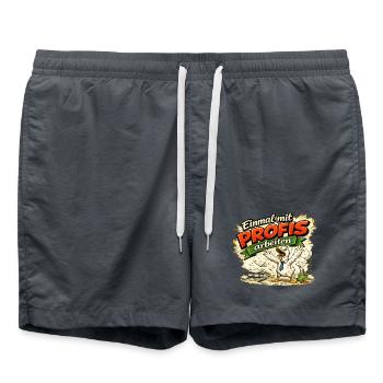 Einmal mit Profis arbeiten - Badeshorts - Anthrazit - Vorne - AI Model Male 185 light (185cm)