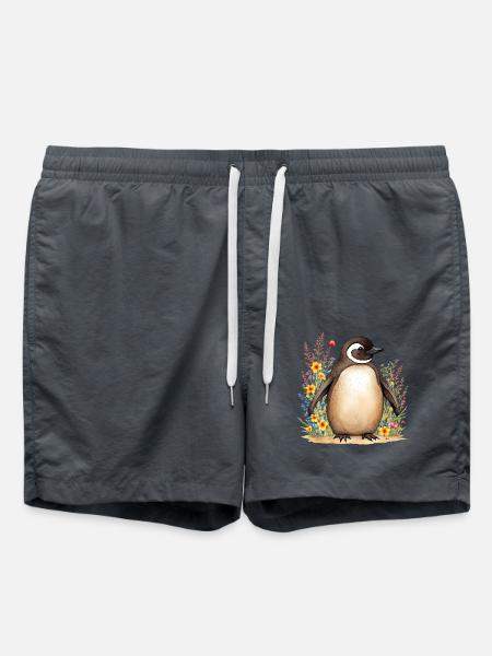 Cute penguin - Swim Trunks - anthracite