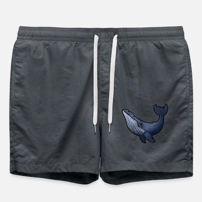 Buckelwal - Badeshorts - Anthrazit