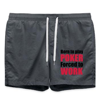 2541614 12494810 poker - Swim Trunks - anthracite - Front - AI Model Male 185 light (185cm)