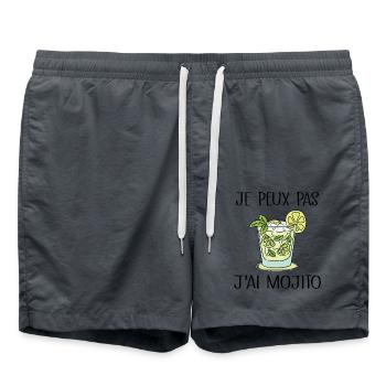 Je Peux Pas J'ai Mojito - Short de bain - charbon - Devant - AI Model Male 185 light (185cm)