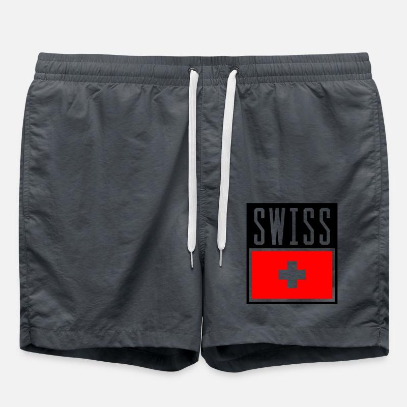Swiss - Swim Trunks - anthracite