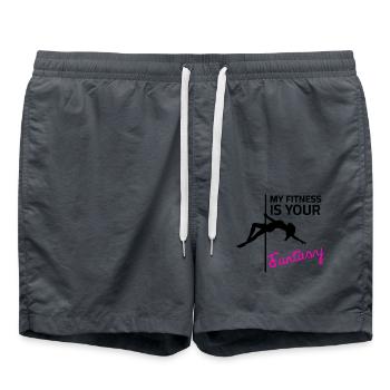 Pole dance - Short de bain - charbon - Devant - AI Model Male 185 light (185cm)