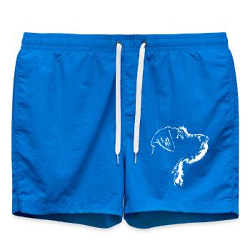 Wirehaired Vizsla Dog Dogs Vischel Wilsigns - Swim Trunks - cobalt blue - Front