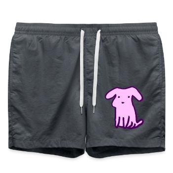 Idée cadeau chien mignon - Short de bain - charbon - Devant - AI Model Male 185 light (185cm)