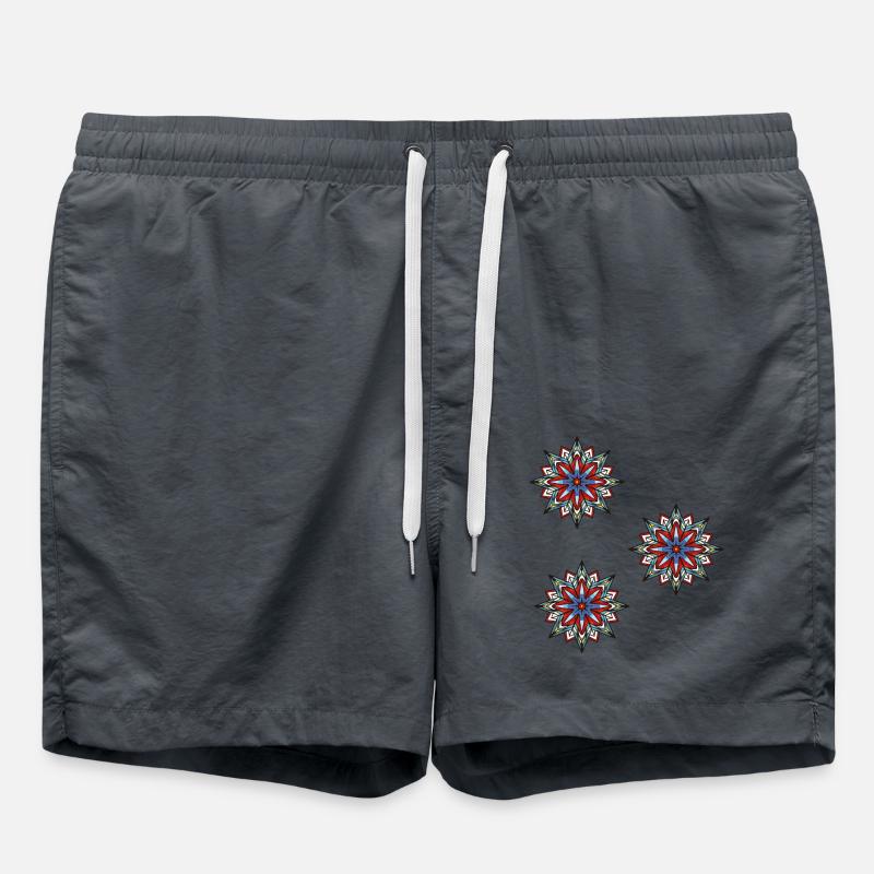 Snowflake Crystal - Swim Trunks - anthracite