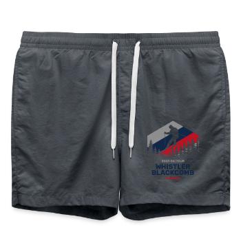 Whistler Blackcomb, Canada 2025 Maillot de ski - Short de bain - charbon - Devant - AI Model Male 185 light (185cm)