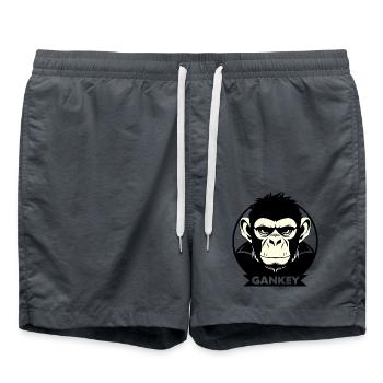 Gankey Monkey - Badeshorts - Anthrazit - Vorne - AI Model Male 185 light (185cm)
