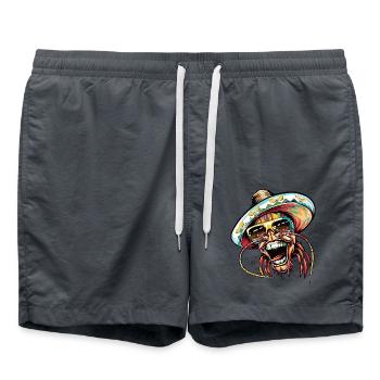Crabe de homard Sombrero drôle - Short de bain - charbon - Devant - AI Model Male 185 light (185cm)