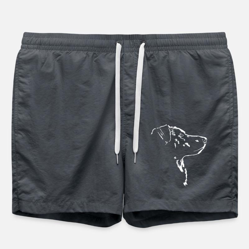Beauceron Silhouette Chien Chiens Wilsigns - Short de bain - charbon