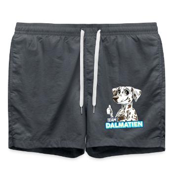 TEAM Dalmatiner - braun - Badeshorts - Anthrazit - Vorne - AI Model Male 185 light (185cm)