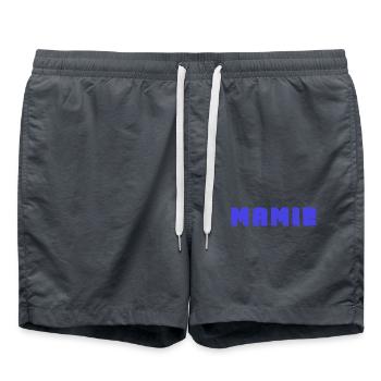 MAMIE. FÊTE DES MÈRES. BONNE FÊTE MAMIE. JE T'AIME - Short de bain - charbon - Devant - AI Model Male 185 light (185cm)