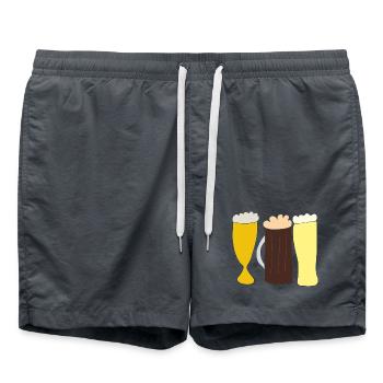 Bières - Short de bain - charbon - Devant - AI Model Male 185 light (185cm)
