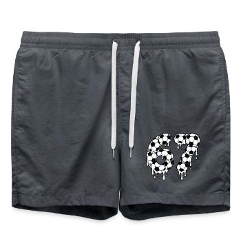 Tropping Soccer 67 Graffiti Six Seven - Badeshorts - Anthrazit - Vorne - AI Model Male 185 light (185cm)