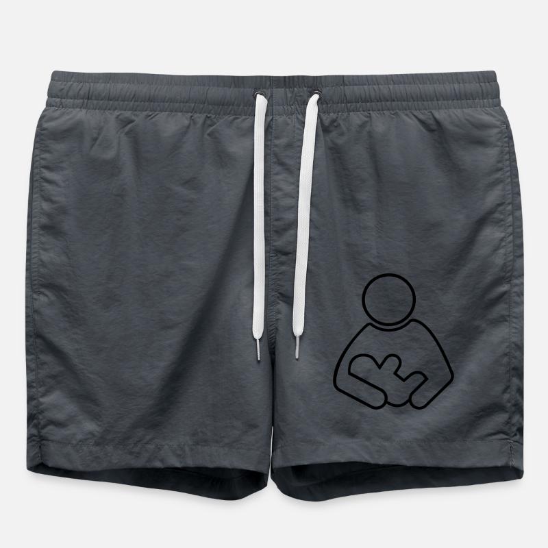 breastfeeding - Swim Trunks - anthracite