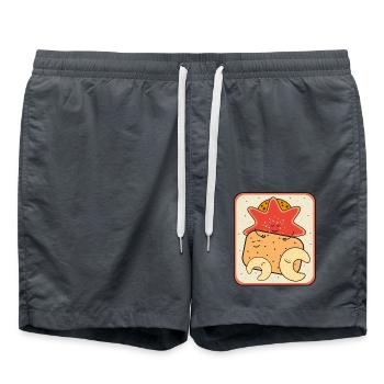 Boîte de biscuits de Noël - Short de bain - charbon - Devant - AI Model Male 185 light (185cm)