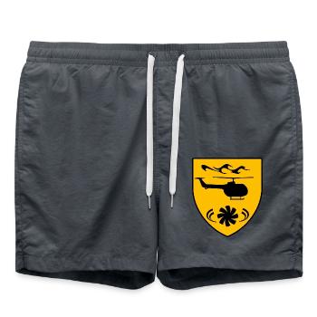 Hélicoptère - Short de bain - charbon - Devant - AI Model Male 185 light (185cm)