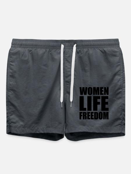 Women life freedom - Badeshorts - Anthrazit