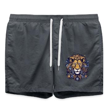 Kitu the lion - Swim Trunks - anthracite - Front - AI Model Male 185 light (185cm)