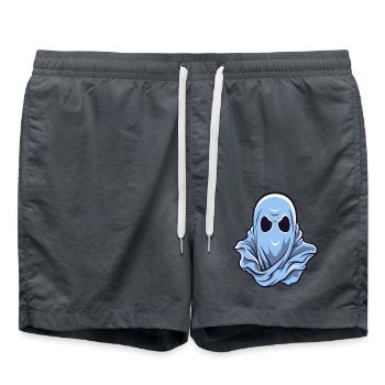 Ghost Logo - Swim Trunks - anthracite - Front - AI Model Male 185 light (185cm)