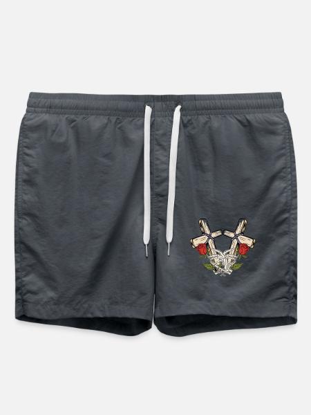 Halloween Horror Vampire Cross - Swim Trunks - anthracite