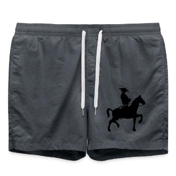 Cavalier samouraï - Short de bain - charbon - Devant - AI Model Male 185 light (185cm)