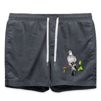 Oiseau - Short de bain - charbon - Devant - AI Model Male 185 light (185cm)