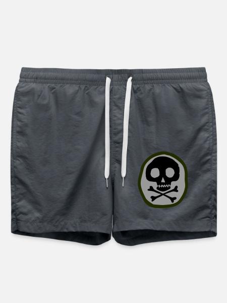 Skull and bones - Swim Trunks - anthracite