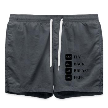 Natation Sports nautiques - Short de bain - charbon - Devant - AI Model Male 185 light (185cm)