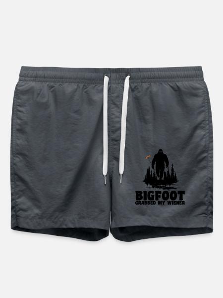 Bigfoot Schnappte Sich Meinen Wiener, Lustig - Badeshorts - Anthrazit