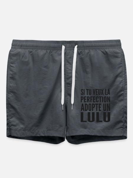 Si tu veux la perfection adopte Lulu Lucas Lucien - Short de bain - charbon