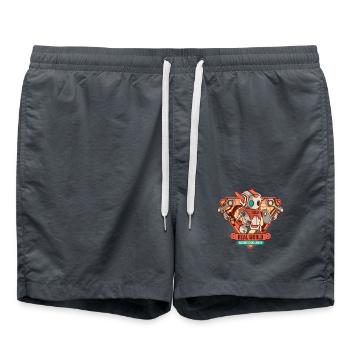 Herausforderung der Codierung in der realen Welt - Badeshorts - Anthrazit - Vorne - AI Model Male 185 light (185cm)
