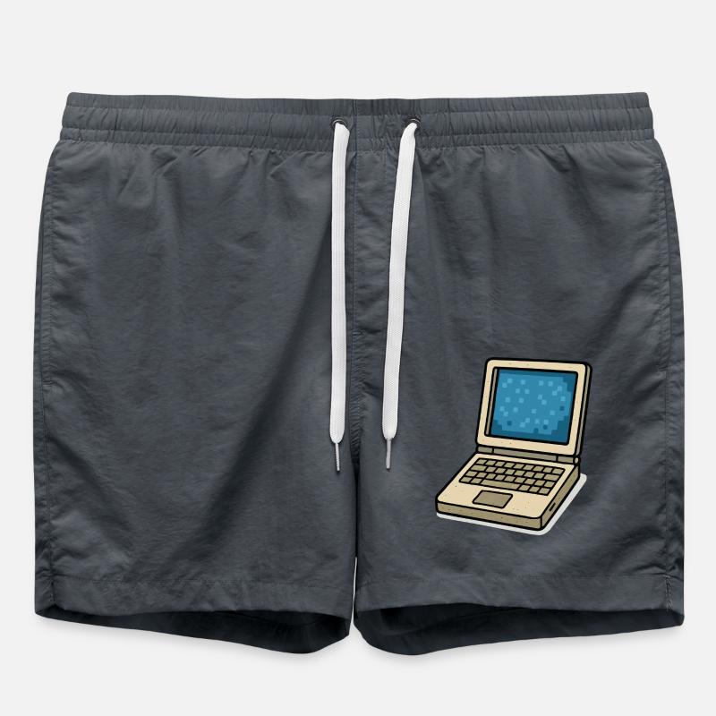 laptop - Swim Trunks - anthracite