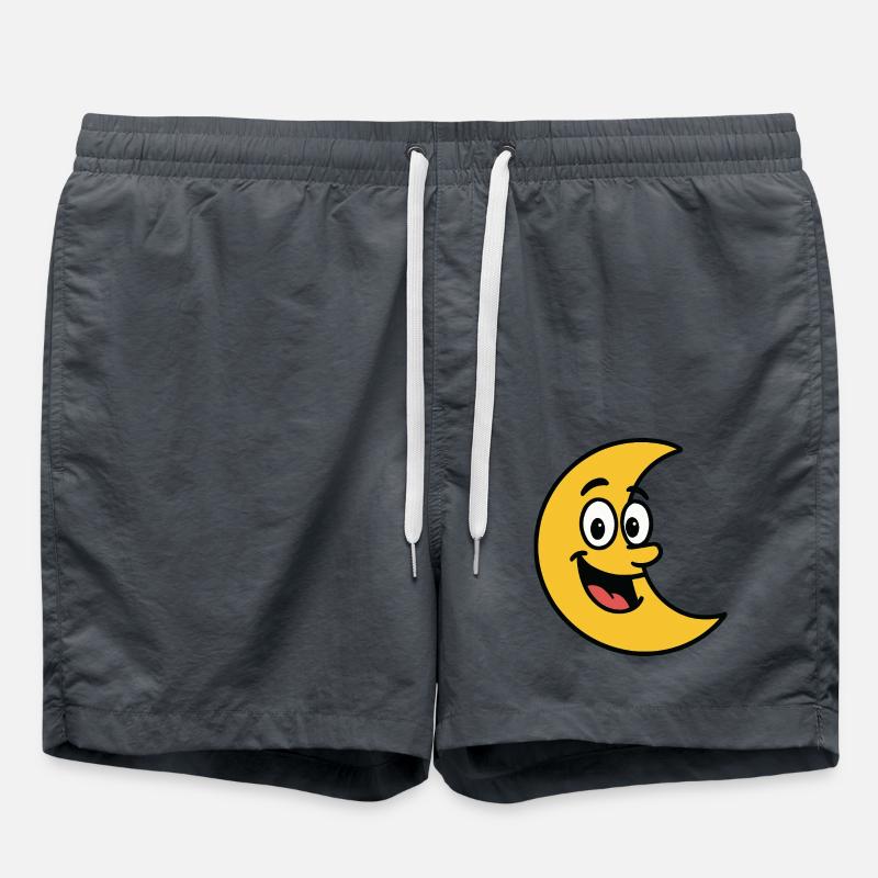 Moon Comic - Swim Trunks - anthracite