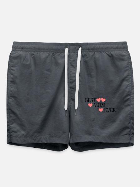 Spruch Muttertag Beste Mama der Welt Muttertag Mom - Badeshorts - Anthrazit