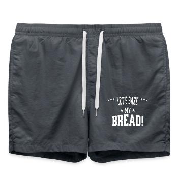 Cuisons le pain – four allumé, cœur ouvert ! - Short de bain - charbon - Devant - AI Model Male 185 light (185cm)