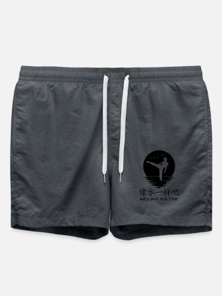 Be like water - Swim Trunks - anthracite