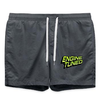 Pure engine sound – Engine Tuned Power - Swim Trunks - anthracite - Front - AI Model Male 185 light (185cm)