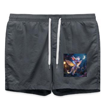 Liluna - Badeshorts - Anthrazit - Vorne - AI Model Male 185 light (185cm)