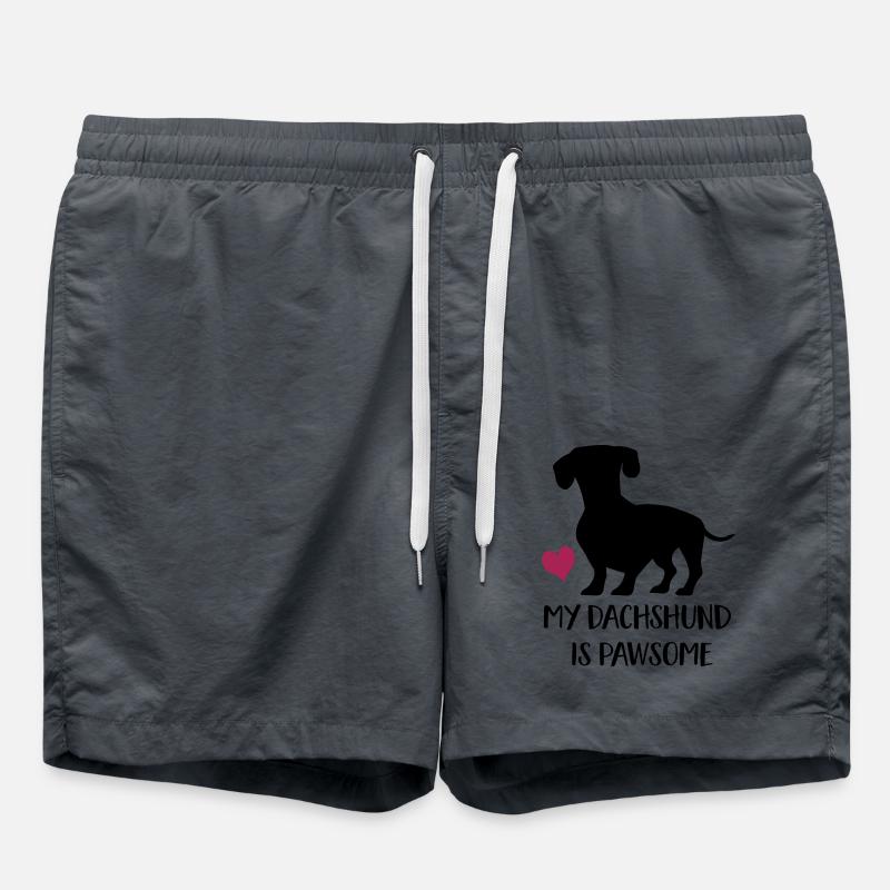 dachshund - Swim Trunks - anthracite