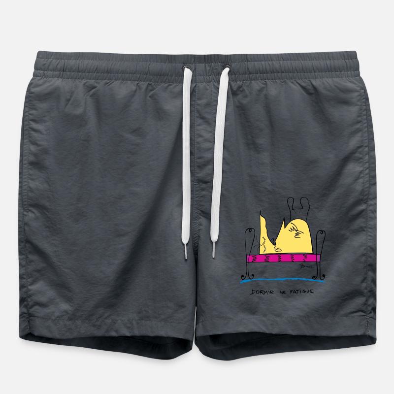 Sleeping tired - Swim Trunks - anthracite
