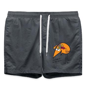 I thought Silence - Swim Trunks - anthracite - Front - AI Model Male 185 light (185cm)